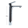 Vòi lavabo nóng lạnh đồng mạ crom niken Juno sofa Teady VCT- 311B